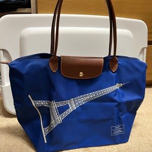 Rare Longchamp Paris exclusive Eiffel Tower Le pliage